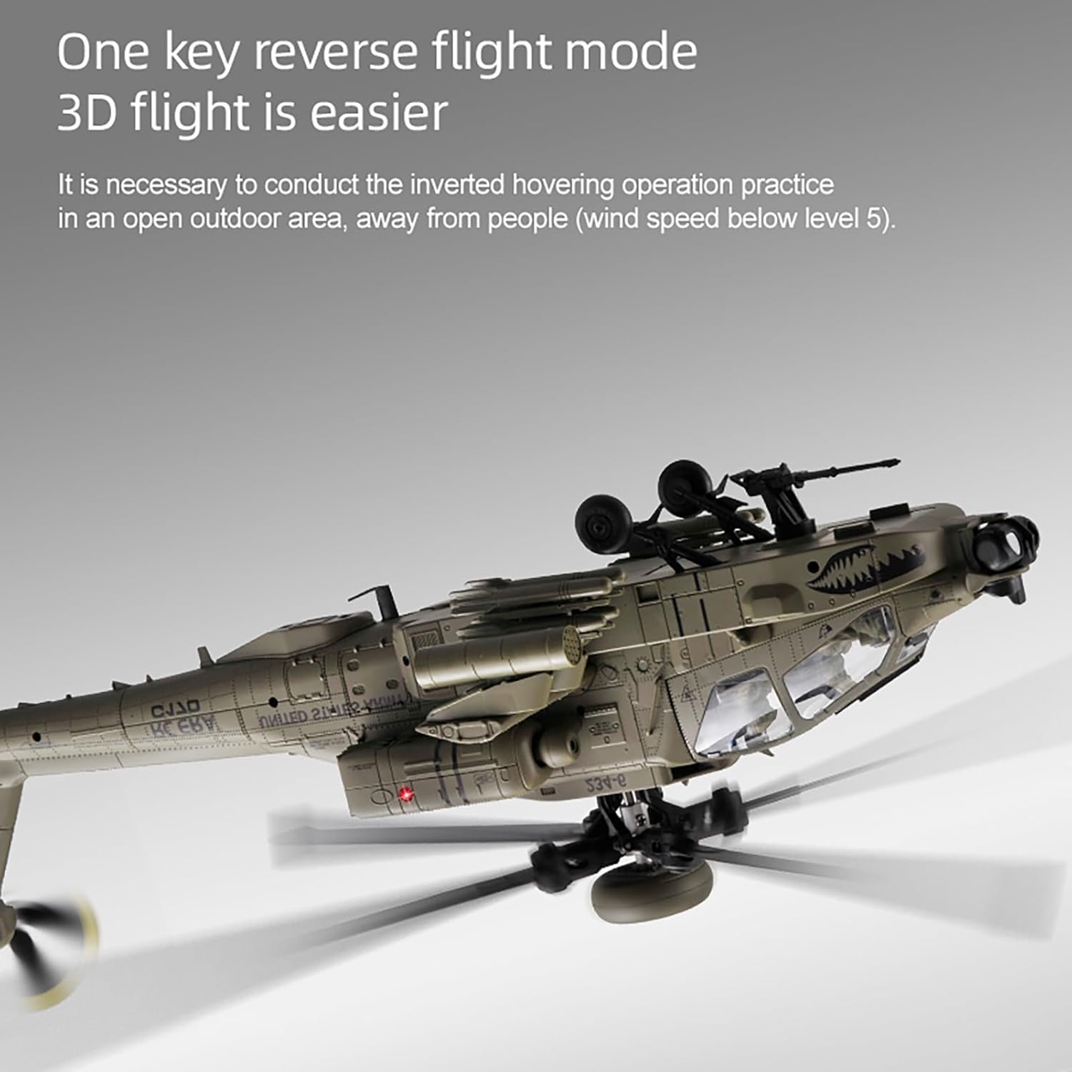 Rc Hobby Helicopter - 310MM 6CH C170 AH-64D RC Helikopter