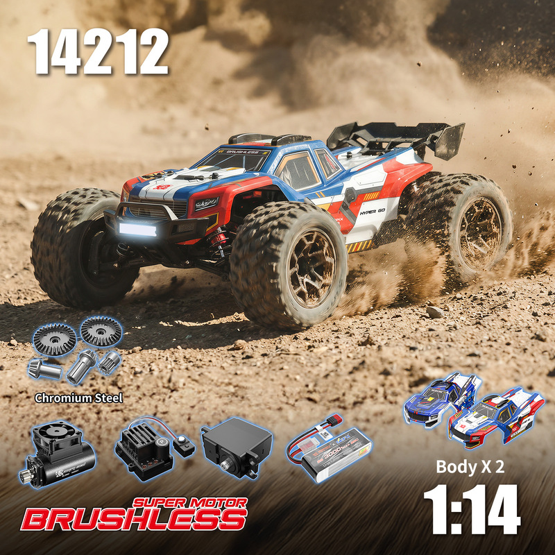 Rc Hobby Grade Cars - 14212 MJX 1:14 Borstelloze RC Monstertruck