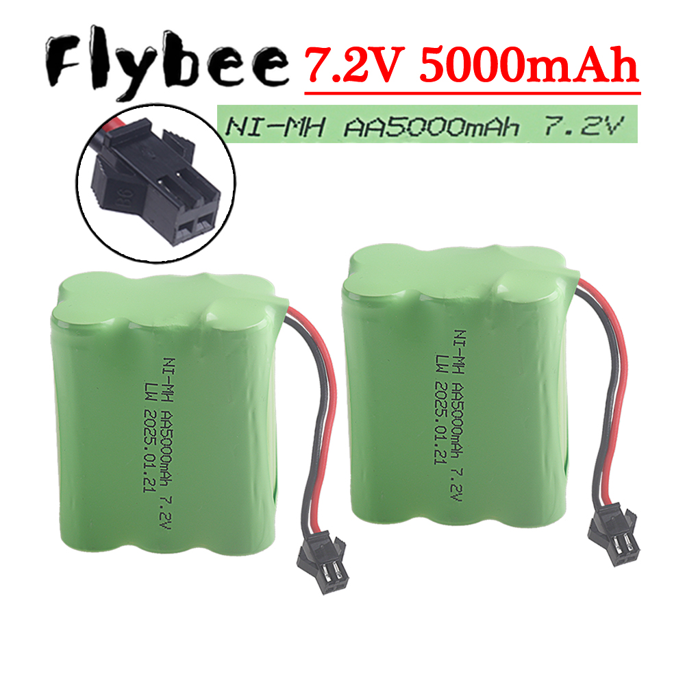 Rc Hobby Tank - (SM-2P-stekker) 7,2 V 5000 mah NiMH-batterij
