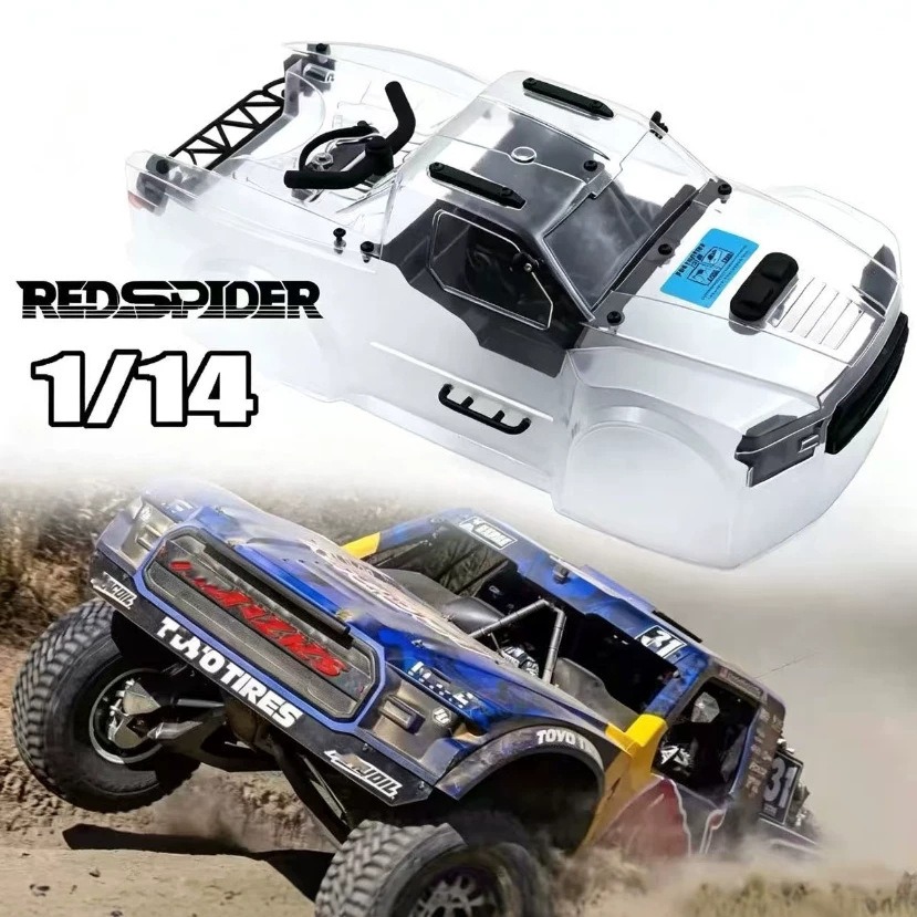 Body Shell Rc - 1/14 RC Truk Bodyshell Pre-Cut Clear