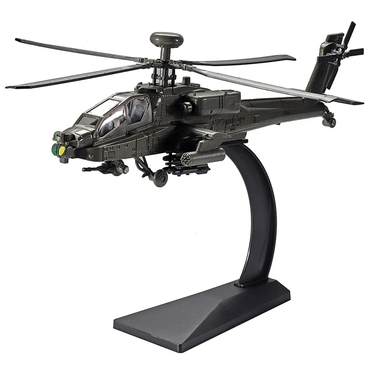 Rc Helicopter Hobby Grade - 1/32 Schaal Apache Helikopter Diecast Legering