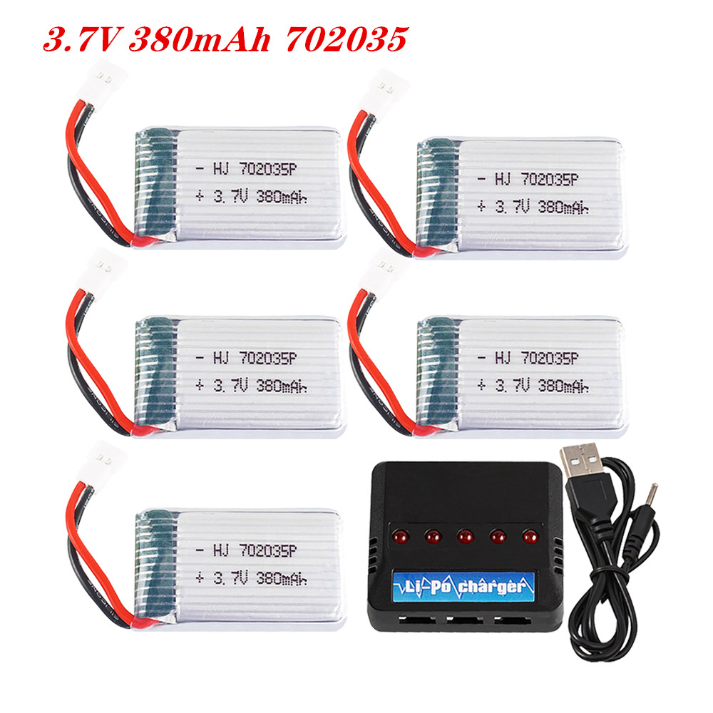 Rc Hobby Usa - 3.7V 380Mah 702035 Lipo Batterij Oplaadbare