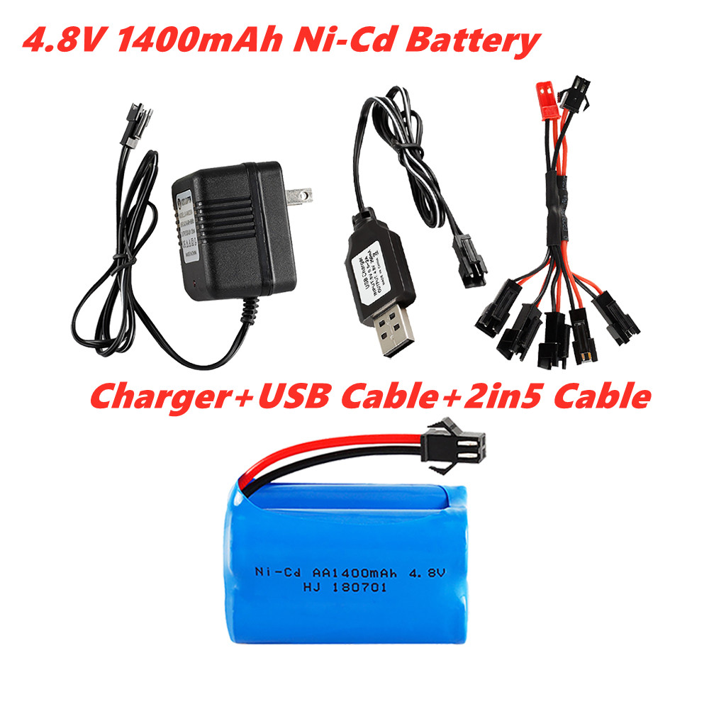 Rc Hobby Tank - 4.8v 1400mah Ni-Cd Batterij Voor Rc