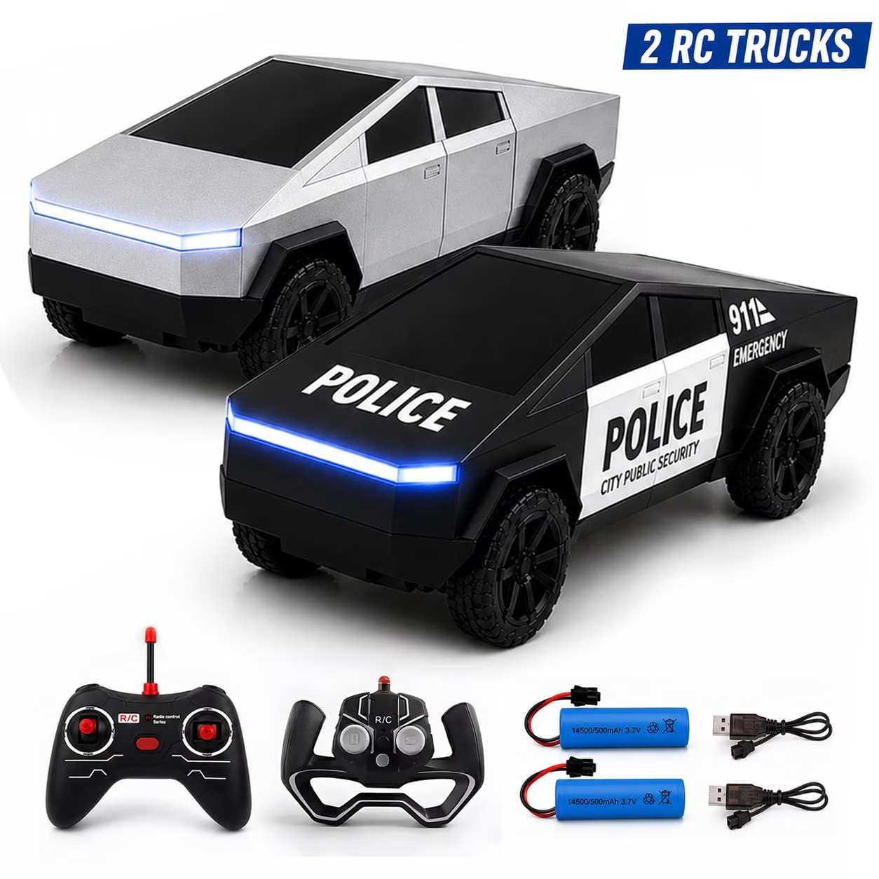 Rc Hobby Workbench - 2 stuks RC Cyber Truck speelgoed,