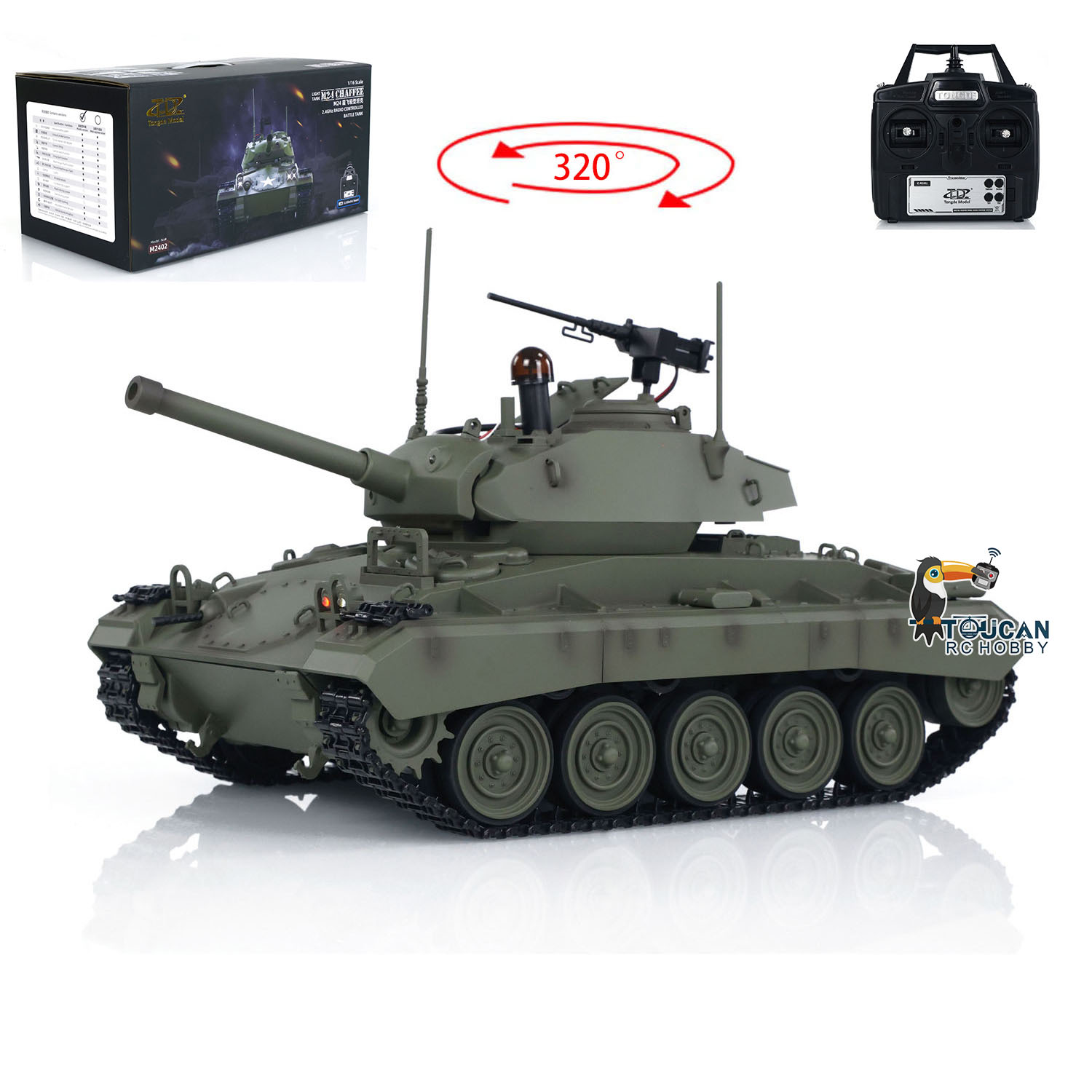 Rc Hobby Tank - Tongde 1/16 M24 Chaffee RC Tank