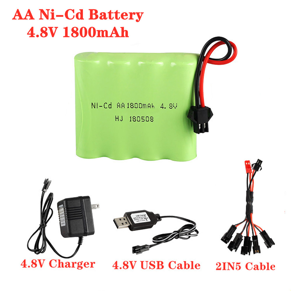 Rc Hobby Tank - 4.8V 1800mAh Ni-Cd AA Batterij met