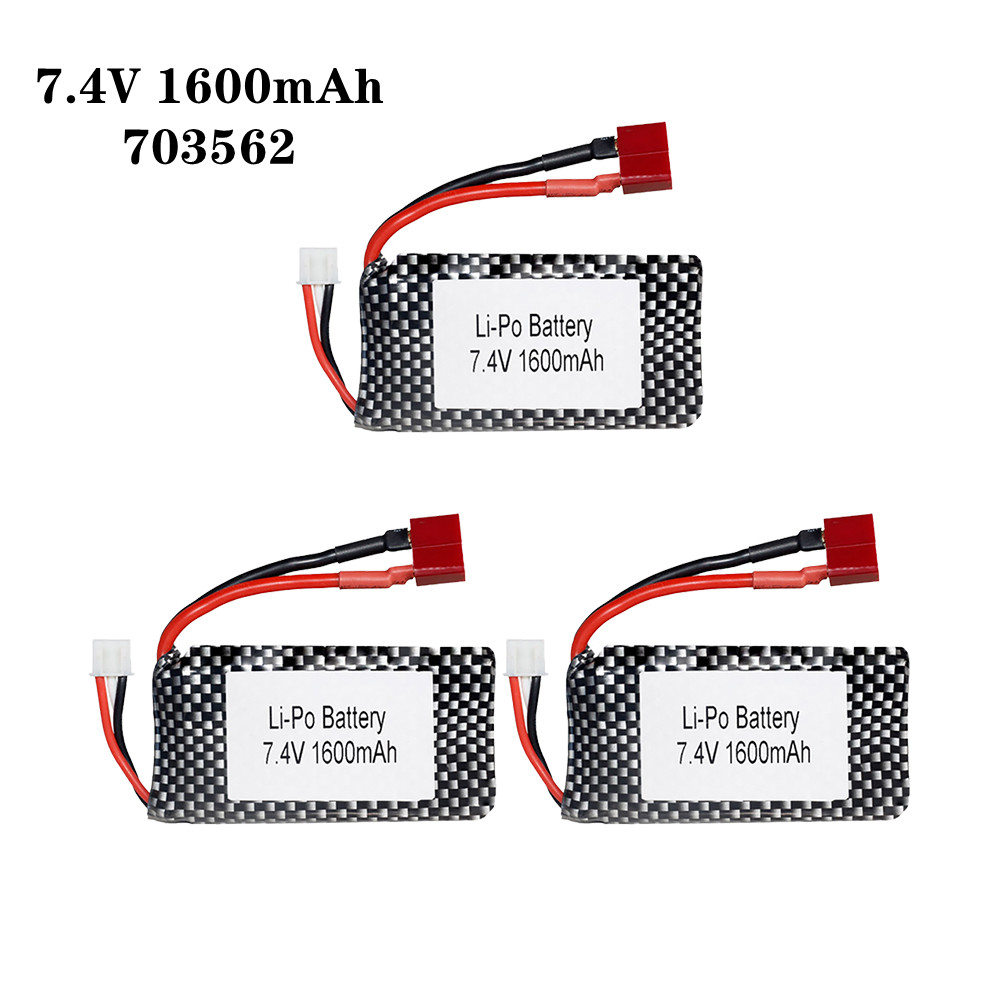 Rc Hobby Helicopter - 1/2/3 Stks/partij 7.4V 1600Mah 703562 25C