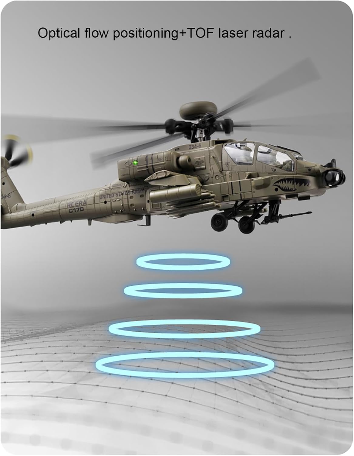 310MM 6CH C170 AH-64D RC Helik - Rc Hobby Helicopter recensie en prijs