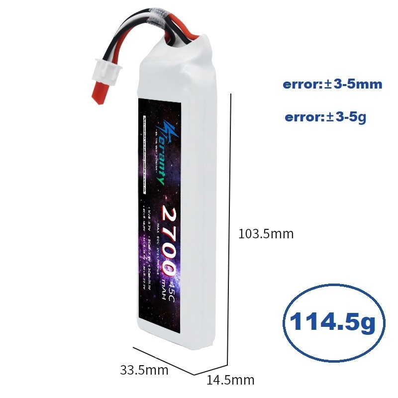 1/3 Stuks 2S 7.4V Lipo Batteri - Rc Hobby Tank recensie en prijs