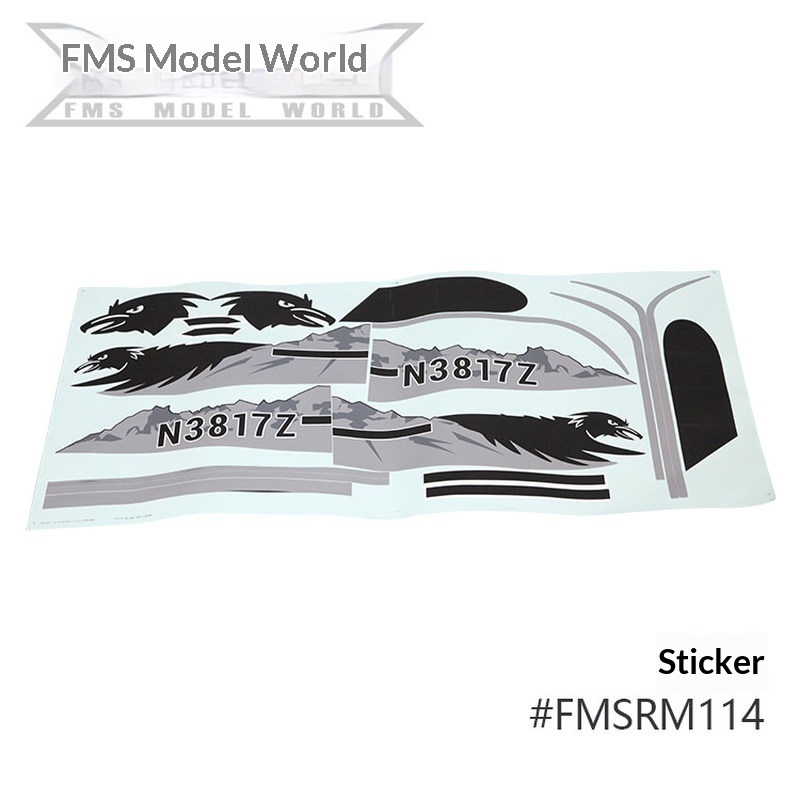 FMS RC Vliegtuig Decals Voor 1 - Rc Hobby Usa recensie en prijs