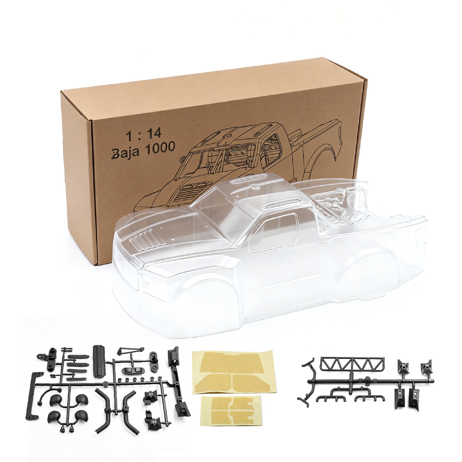1/14 RC Truk Bodyshell Pre-Cut - Body Shell Rc recensie en prijs