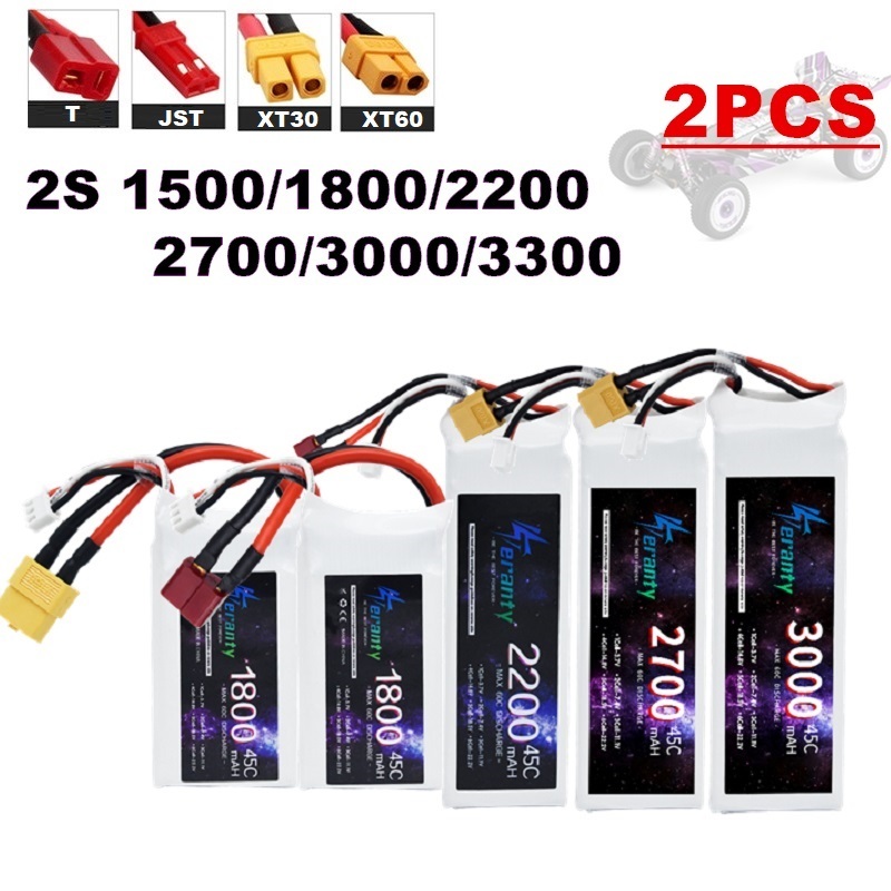 2 STKS 7.4 V Lipo 2 S Batterij - Rc Hobby Helicopter recensie en prijs