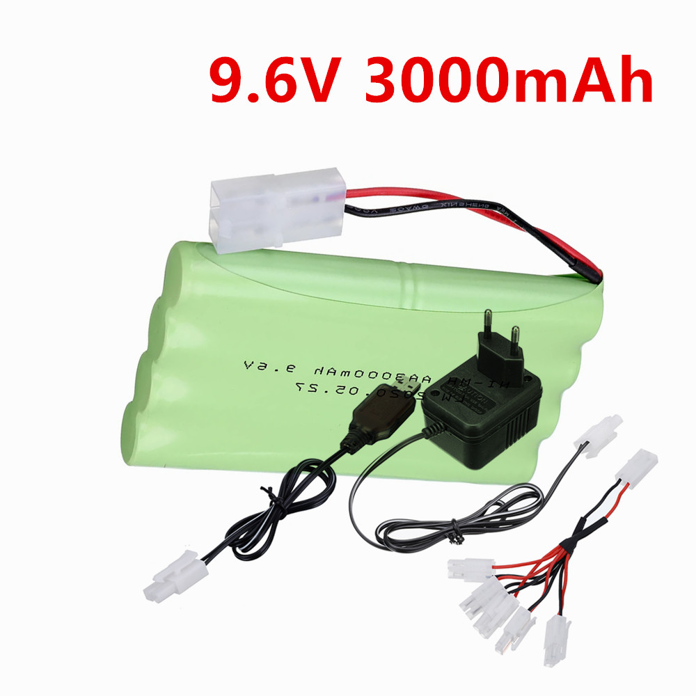 9.6V 3000mAh NiMH-batterij of  - Rc Hobby Tank recensie en prijs